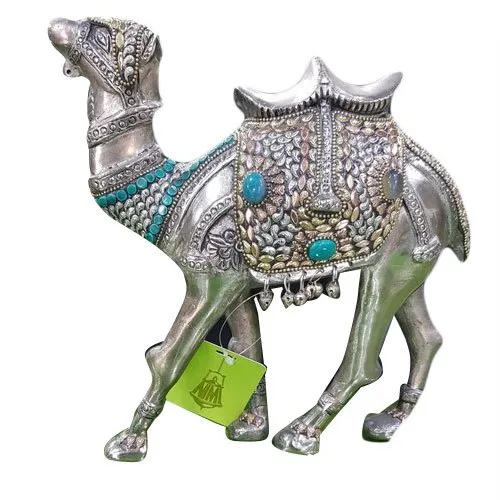 Silver Camel Statue 